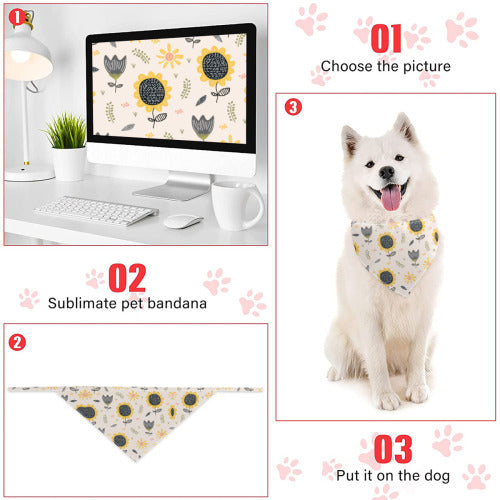 Custom Pet Bandanas – Personalized Style for Your Furry Best Friend!