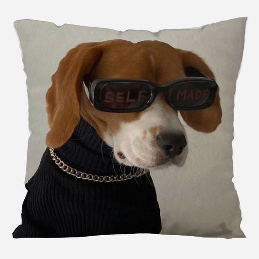 Custom Pet Portrait Throw Pillow - Cuddle Up With Your Furry Friend!